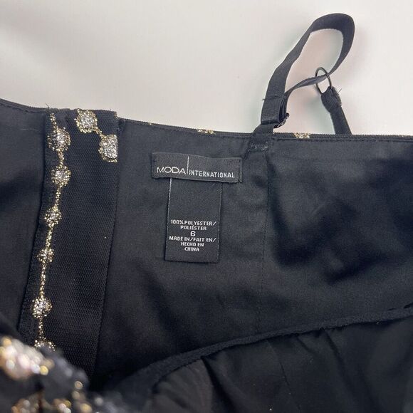 Moda International Y2K Corset Mini Dress 6 Sparkly Gothic Whimsigoth grunge - Picture 4 of 12